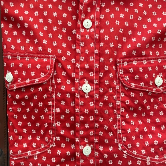 RL Polo Country red print casual western shirt - Picture 3 of 7